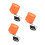 3Pièces Seau Multifonctionnel Eva Pliable Orange Avec 9