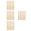 20Pièces Bois Beige Pour Outils De Jardin Polyvalents 4