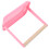 5Pcs Pink ABS Wood Parrot Training Perches with Tray for Cage Use 2