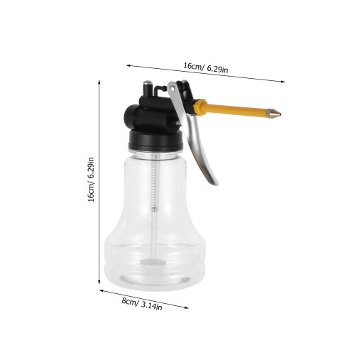 1Ensemble Burette À Huile Transparente Métal Avec Bec Long Pour 1