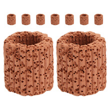 45Pcs Aquarium Ceramic Plant Rings Light Brown Fish Tank Filter Media