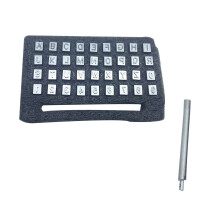 74Pcs Alphabet Stamp Set Steel Punch Tool for Metal Surface Printing