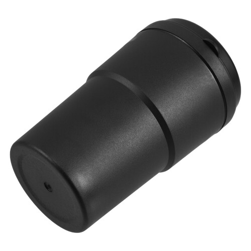 3Pcs Compact Black Car Ashtray with Lid Pbt+abs Durable