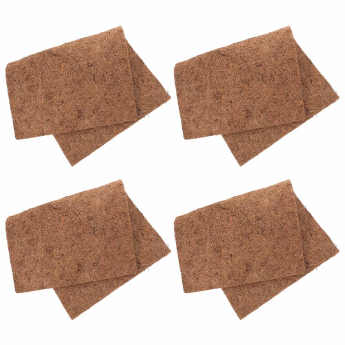 12Pcs Coffee Coconuts Fiber Reptile Mat for Bearded Dragon