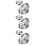 6Pcs Kitchen Sink Drain Strainer Basket Metal Stopper Silver Color 7