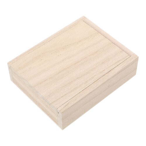 5Pcs Vintage Style Wooden Poker Box Practical Khaki Storage Case 1