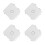 4Pcs Outdoor Weatherproof Electrical Box White Plastic Cable Organizer 7