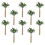 30Pcs Mini Fake Palm Trees Plastic Model for Tropical Garden Decor 1