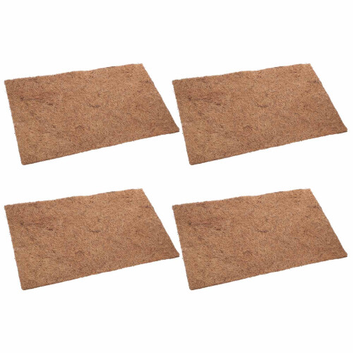 12Pcs Coffee Coconuts Fiber Reptile Mat for Bearded Dragon 2