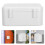 4Pcs Outdoor Weatherproof Electrical Box White Plastic Cable Organizer 9