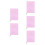 5Pcs Weekly Planner Notebook Pink PU Daily Organizer 5