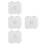 4Pcs Outdoor Weatherproof Electrical Box White Plastic Cable Organizer 6