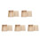 5Pcs Vintage Style Wooden Poker Box Practical Khaki Storage Case 3