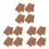 12Pcs Coffee Coconuts Fiber Reptile Mat for Bearded Dragon 4