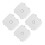 4Pcs Outdoor Weatherproof Electrical Box White Plastic Cable Organizer 5