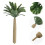 30Pcs Mini Fake Palm Trees Plastic Model for Tropical Garden Decor 6