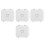 4Pcs Outdoor Weatherproof Electrical Box White Plastic Cable Organizer 4