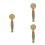 3Pcs Retro Brass Handheld Shower Head Antique Bathroom Decor 3