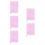 5Pcs Weekly Planner Notebook Pink PU Daily Organizer 7