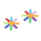 2Pcs Colorful Octagonal Umbrella Toy Kids Interactive Training Supply 5