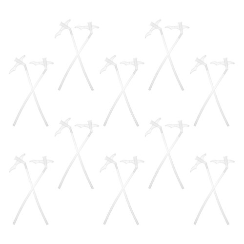 40Pcs Plastic Foam Applicator Tubes White for Versatile Home Repairs 2