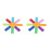 2Pcs Colorful Octagonal Umbrella Toy Kids Interactive Training Supply 7
