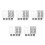 20Pcs Durable Plastic Buckles for Swim Goggles Secure Strap Fasteners 9