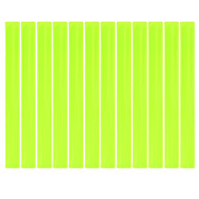60Pcs Lightweight Reflective Arm Bands Green PVC Steel for Cycling