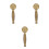 3Pcs Retro Brass Handheld Shower Head Antique Bathroom Decor 5