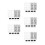 20Pcs Durable Plastic Buckles for Swim Goggles Secure Strap Fasteners 4
