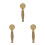 3Pcs Retro Brass Handheld Shower Head Antique Bathroom Decor 7