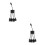 2Pcs Micro USB 2.0 Hub ABS Portable Multi-Port Hub for Computer 4