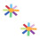 2Pcs Colorful Octagonal Umbrella Toy Kids Interactive Training Supply 10