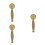 3Pcs Retro Brass Handheld Shower Head Antique Bathroom Decor 4