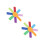 2Pcs Colorful Octagonal Umbrella Toy Kids Interactive Training Supply 4