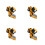 4Pcs Engineering Truck Toy Plastic for Kids 5