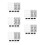 20Pcs Durable Plastic Buckles for Swim Goggles Secure Strap Fasteners 6
