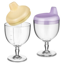 4Pcs Kids Drinking Cups High Legged Toddler Water Cups