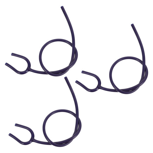 15Pcs Y Shaped PVC Stethoscope Tubing Replacement Dark Blue Accessory 1