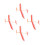 4Pcs Durable Red Assembly Glider Toy Kits for Kids Play 6