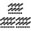 24Pcs Black Foosball Table Replacement Handles Non-Skid Plastic Grips 4