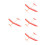 4Pcs Durable Red Assembly Glider Toy Kits for Kids Play 4