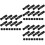 24Pcs Black Foosball Table Replacement Handles Non-Skid Plastic Grips 8
