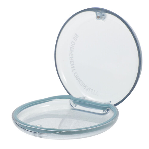 5Pcs Compact Blue Denture Container Pc Retainer Case for Travel Use
