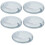5Pcs Compact Blue Denture Container Pc Retainer Case for Travel Use 9