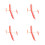 4Pcs Durable Red Assembly Glider Toy Kits for Kids Play 8