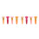 8Pcs Washable Latex Powder Cosmetic with Handle Assorted Colors 8