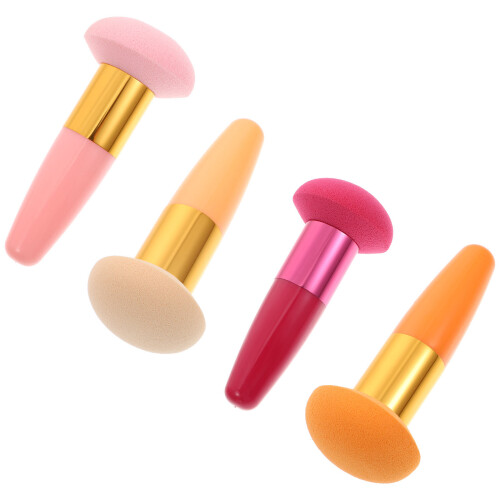 8Pcs Washable Latex Powder Cosmetic with Handle Assorted Colors 1