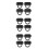 12Pcs Black Durable Mortise Locks for Suitcase Bags Easy Install 7