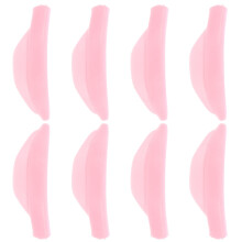 16Pairs Silicone Lash Perm Pads Pink Lash Lift Tools Eyelash Curler